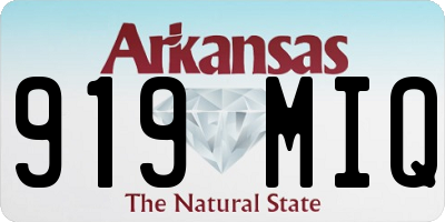 AR license plate 919MIQ