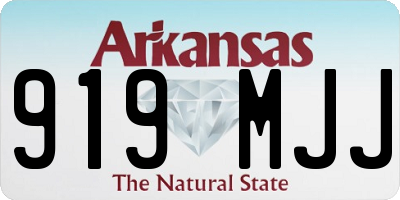 AR license plate 919MJJ
