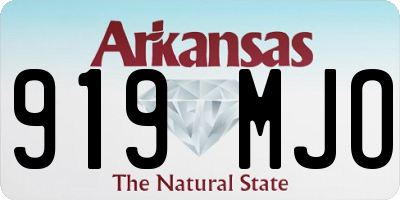 AR license plate 919MJO