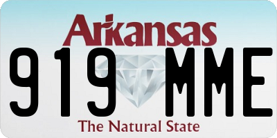 AR license plate 919MME