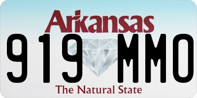 AR license plate 919MMO