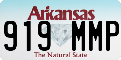 AR license plate 919MMP