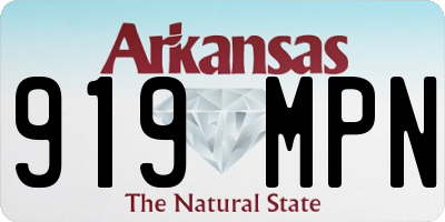 AR license plate 919MPN