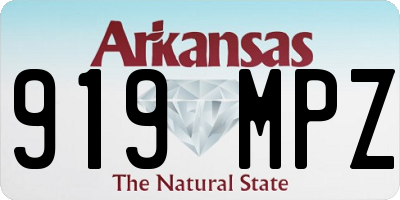 AR license plate 919MPZ