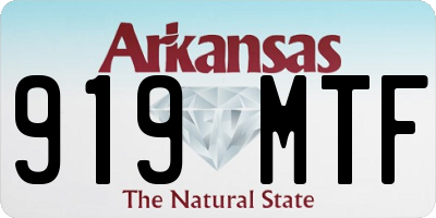 AR license plate 919MTF