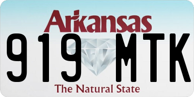 AR license plate 919MTK