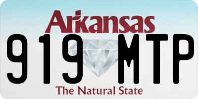 AR license plate 919MTP