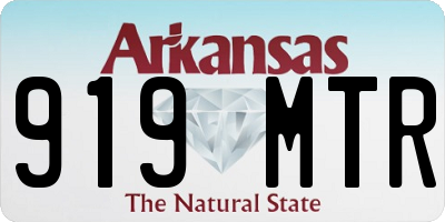 AR license plate 919MTR