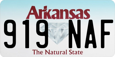 AR license plate 919NAF
