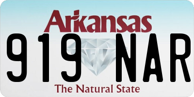 AR license plate 919NAR