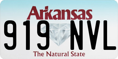 AR license plate 919NVL