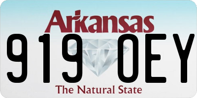 AR license plate 919OEY