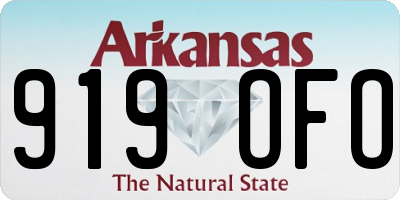 AR license plate 919OFO