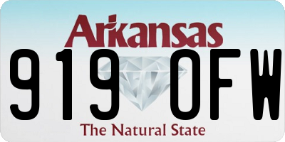 AR license plate 919OFW