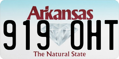 AR license plate 919OHT