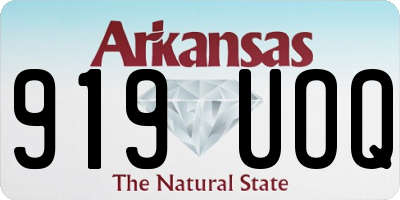 AR license plate 919UOQ