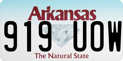 AR license plate 919UOW