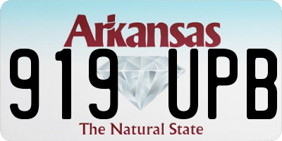 AR license plate 919UPB