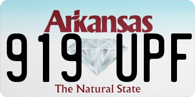 AR license plate 919UPF