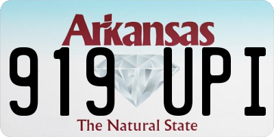 AR license plate 919UPI