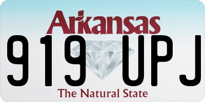 AR license plate 919UPJ