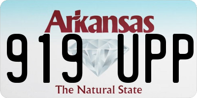 AR license plate 919UPP