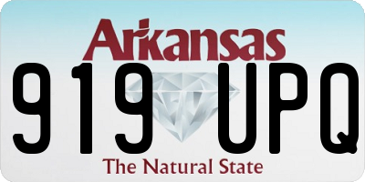 AR license plate 919UPQ