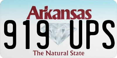 AR license plate 919UPS