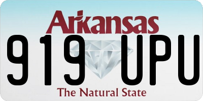 AR license plate 919UPU