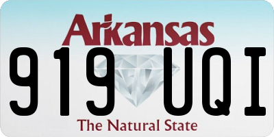 AR license plate 919UQI