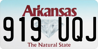 AR license plate 919UQJ