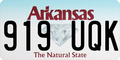 AR license plate 919UQK