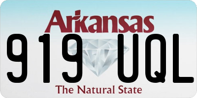AR license plate 919UQL