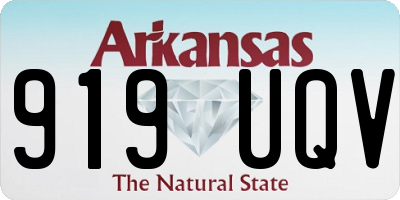 AR license plate 919UQV