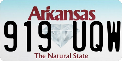 AR license plate 919UQW
