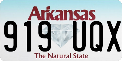 AR license plate 919UQX