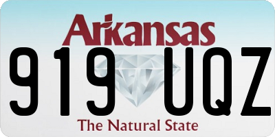 AR license plate 919UQZ