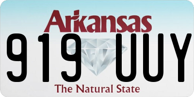 AR license plate 919UUY
