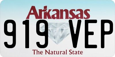 AR license plate 919VEP