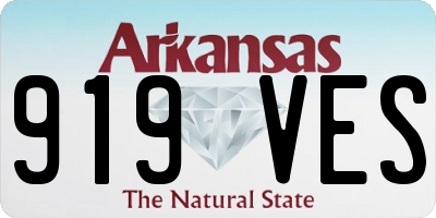 AR license plate 919VES