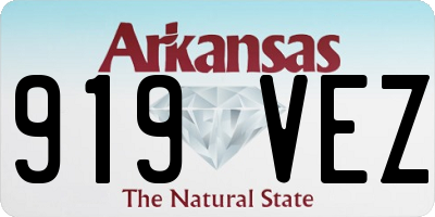AR license plate 919VEZ