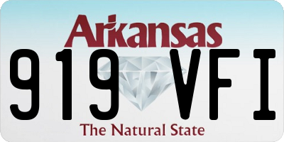 AR license plate 919VFI