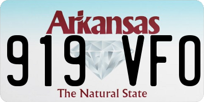 AR license plate 919VFO
