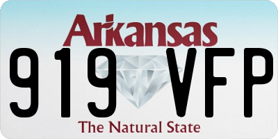 AR license plate 919VFP