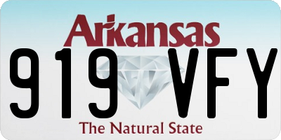 AR license plate 919VFY