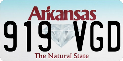 AR license plate 919VGD