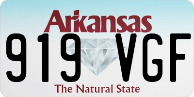 AR license plate 919VGF