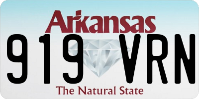 AR license plate 919VRN