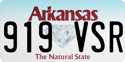 AR license plate 919VSR