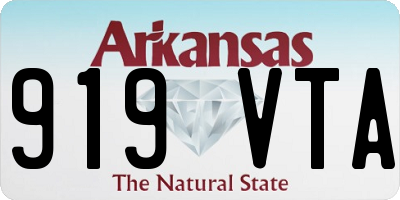AR license plate 919VTA